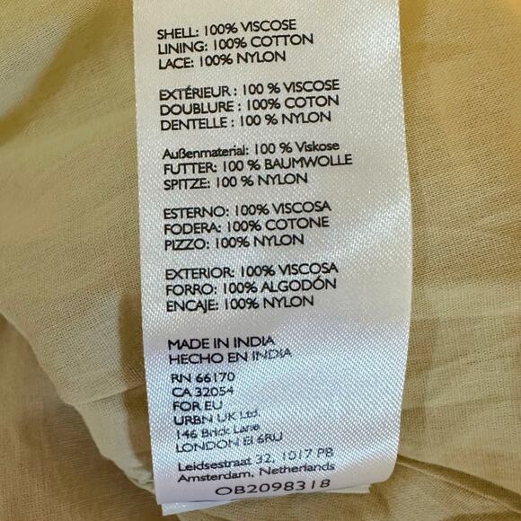 Free People Calliope Ruffle Midi Skirt Sage Medium NWT Ethereal Western Bohemian - Picture 14 of 15